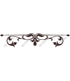 Decorative floral divider