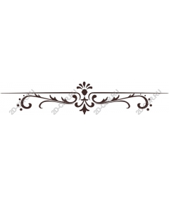Floral ornamental divider