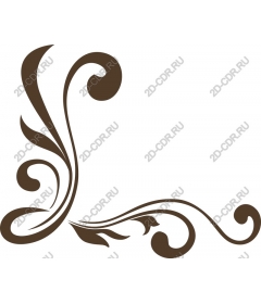  Elegant corner decorative ornament