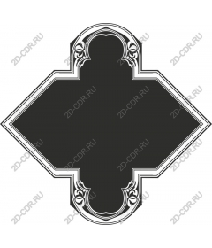 Elegant vintage decorative frame