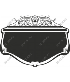 Elegant vintage decorative frame