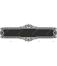 Vintage ornamental banner