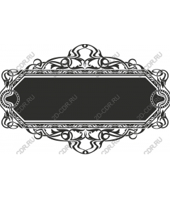 Elegant vintage decorative frame