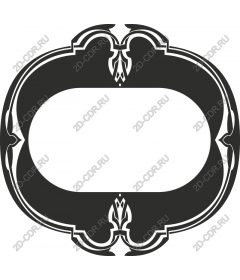 The elegant frame in Baroque style