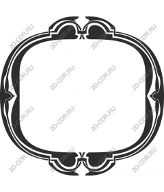 Elegant vintage decorative frame