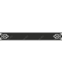  Elegant decorative border with fish