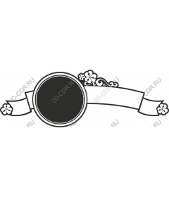  Elegant frame with floral motif