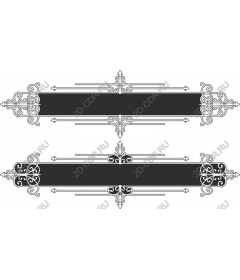 Exquisite vintage banner
