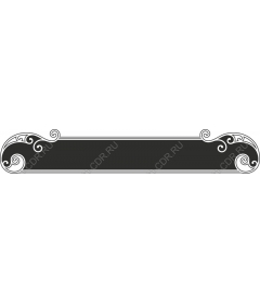  Elegant decorative frame in black and white