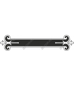 Vintage ornamental banner