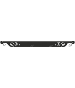 Elegant black decorative border Clipart