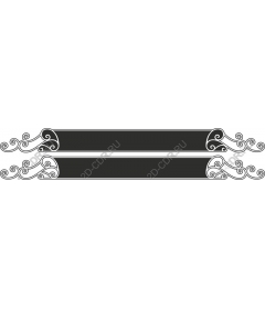 Vintage ornamental banner