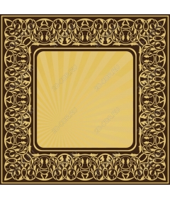 Elegant decorative flower frame