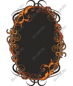 Vintage floral frame