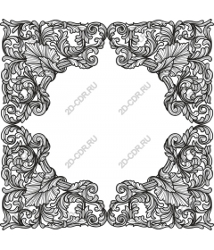 Exquisite curb in the Baroque style