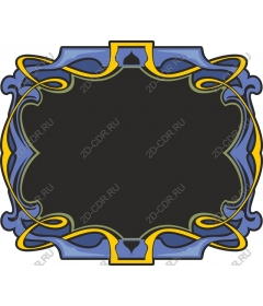  Decorative frame art Nouveau