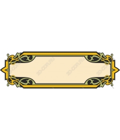 Vintage ornamental banner