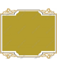 Exquisite gold frame