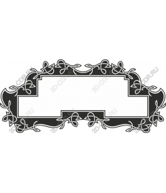 Vintage floral frame