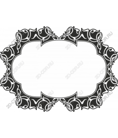 Vintage decorative frame