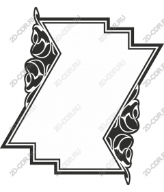  Elegant frame-rose