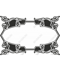 Intricate decorative frame