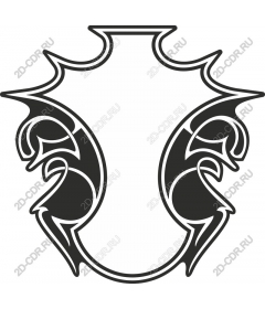  Elegant twisted emblem