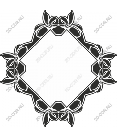Exquisite floral frame