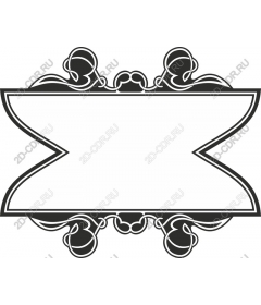 Vintage decorative frame