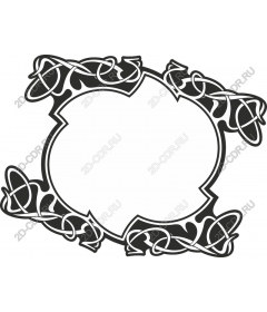  Elegant frame with pattern in "lace"