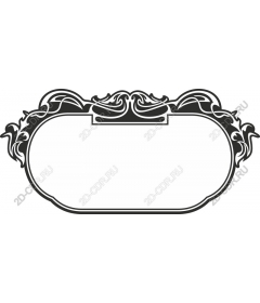 Vintage decorative frame