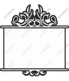 Vintage decorative frame