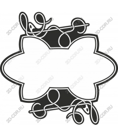  Fancy decorative frame in vine