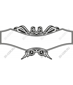 Vintage ornamental banner