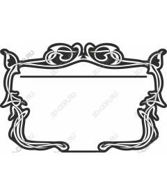 Elegant decorative frame