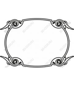 Vintage floral frame