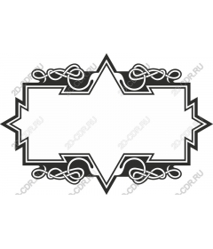 Elegant decorative frame for a variety of projects
