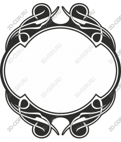 Vintage floral frame