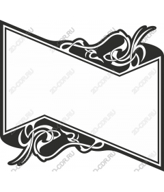  Elegant decorative frame with an intricate pattern