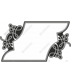  Elegant decorative frame with pattern in "Lace"