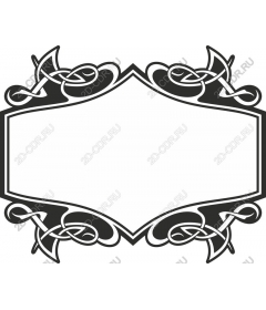 Exquisite black and white decorative frame