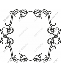  Elegant floral frame