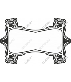  Decorative frame with Celtic knot