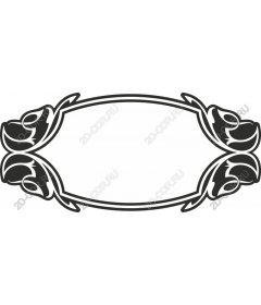  Elegant frame-rose