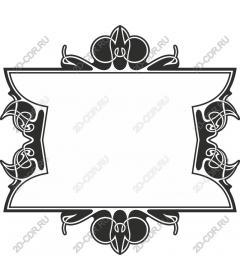 Vintage decorative frame