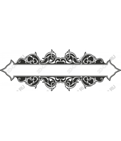 Vintage ornamental banner