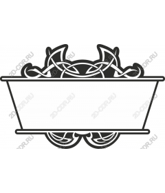 Decorative frame with patterned pattern