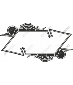  Elegant black frame Line Art