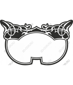 Decorative vintage frame