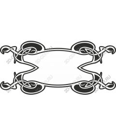  Decorative frame with Celtic knot